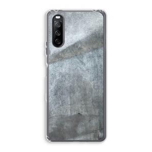 CaseCompany Grey Stone: Sony Xperia 10 III Transparant Hoesje