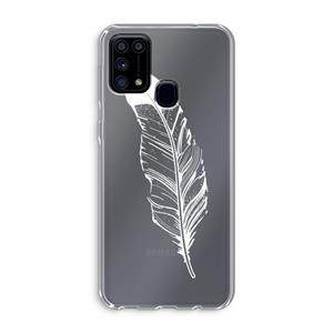 CaseCompany Pluim: Samsung Galaxy M31 Transparant Hoesje