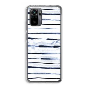 CaseCompany Ink Stripes: Xiaomi Redmi Note 10 Pro Transparant Hoesje