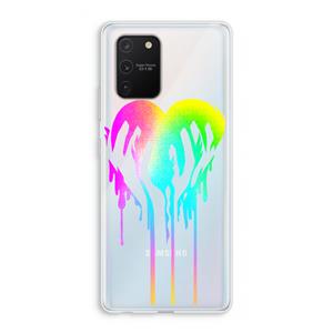 CaseCompany Hold My Heart: Samsung Galaxy S10 Lite Transparant Hoesje