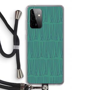 CaseCompany Swirls: Samsung Galaxy A72 5G Transparant Hoesje met koord