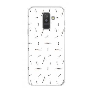 CaseCompany Hipster stripes: Samsung Galaxy A6 Plus (2018) Transparant Hoesje