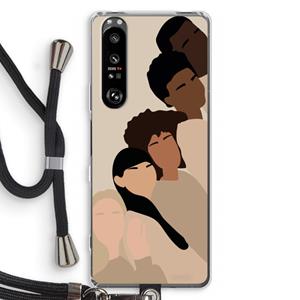 CaseCompany Sweet creatures: Sony Xperia 1 III Transparant Hoesje met koord