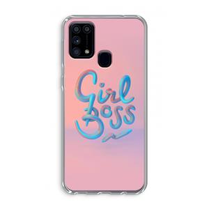 CaseCompany Girl boss: Samsung Galaxy M31 Transparant Hoesje