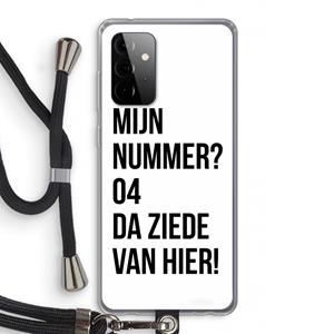CaseCompany Da ziede van hier: Samsung Galaxy A72 5G Transparant Hoesje met koord