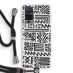CaseCompany Marrakech print: Samsung Galaxy A71 Transparant Hoesje met koord