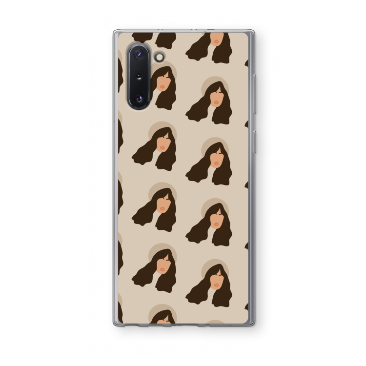 CaseCompany Bonjour mon amour: Samsung Galaxy Note 10 Transparant Hoesje