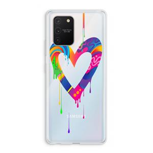 CaseCompany Melts My Heart: Samsung Galaxy S10 Lite Transparant Hoesje