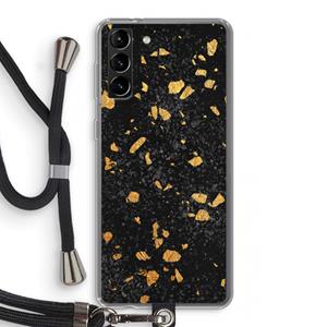 CaseCompany Terrazzo N°7: Samsung Galaxy S21 Plus Transparant Hoesje met koord