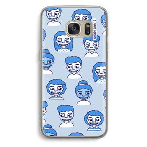 CaseCompany Gezichtjes: Samsung Galaxy S7 Transparant Hoesje