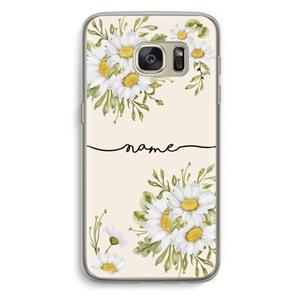 CaseCompany Daisies: Samsung Galaxy S7 Transparant Hoesje