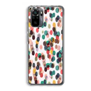 CaseCompany Tropical Dots: Xiaomi Redmi Note 10 Pro Transparant Hoesje