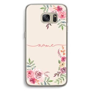 CaseCompany Rozen: Samsung Galaxy S7 Transparant Hoesje
