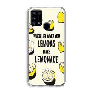 CaseCompany Lemonade: Samsung Galaxy M31 Transparant Hoesje