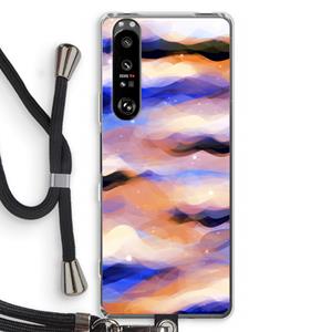 CaseCompany Donkere Wolken: Sony Xperia 1 III Transparant Hoesje met koord