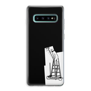 CaseCompany Musketon Painter: Samsung Galaxy S10 Plus Transparant Hoesje