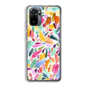 CaseCompany Watercolor Brushstrokes: Xiaomi Redmi Note 10 Pro Transparant Hoesje