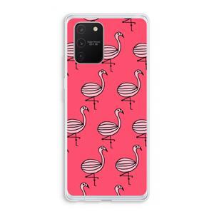 CaseCompany Flamingo: Samsung Galaxy S10 Lite Transparant Hoesje