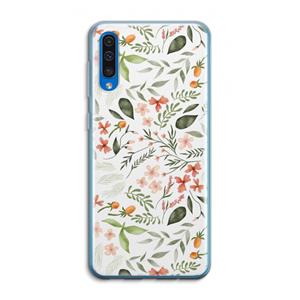 CaseCompany Sweet little flowers: Samsung Galaxy A50 Transparant Hoesje