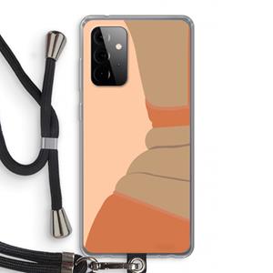 CaseCompany Bikini: Samsung Galaxy A72 5G Transparant Hoesje met koord