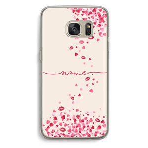 CaseCompany Hartjes en kusjes: Samsung Galaxy S7 Transparant Hoesje