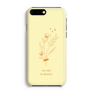 CaseCompany No rain no flowers: Volledig Geprint iPhone 7 Plus Hoesje