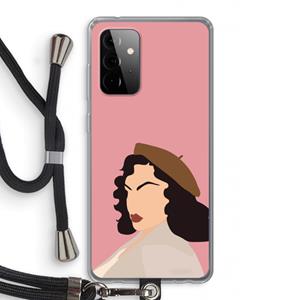 CaseCompany Confidence: Samsung Galaxy A72 5G Transparant Hoesje met koord