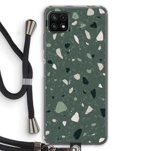 CaseCompany Terrazzo N°19: Samsung Galaxy A22 5G Transparant Hoesje met koord