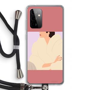 CaseCompany Cosy: Samsung Galaxy A72 5G Transparant Hoesje met koord