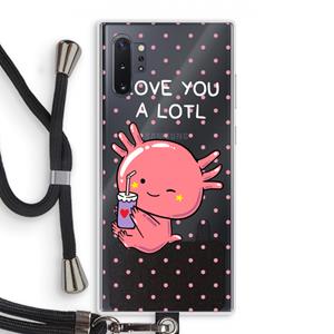 CaseCompany Love You A Lotl: Samsung Galaxy Note 10 Plus Transparant Hoesje met koord