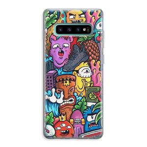 CaseCompany Vexx Mixtape: Samsung Galaxy S10 Plus Transparant Hoesje