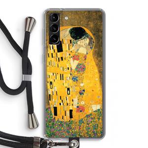 CaseCompany Der Kuss: Samsung Galaxy S21 Plus Transparant Hoesje met koord