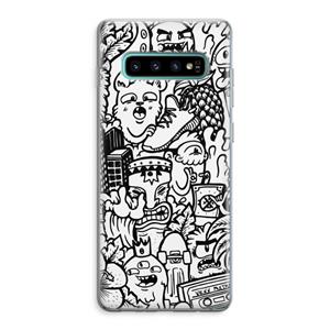CaseCompany Vexx Mixtape #2: Samsung Galaxy S10 Plus Transparant Hoesje