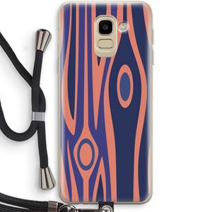 CaseCompany Bast A: Samsung Galaxy J6 (2018) Transparant Hoesje met koord
