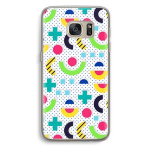 CaseCompany 8-bit N°1: Samsung Galaxy S7 Transparant Hoesje