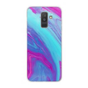 CaseCompany Zweverige regenboog: Samsung Galaxy A6 Plus (2018) Transparant Hoesje