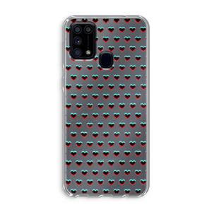 CaseCompany Hartjes: Samsung Galaxy M31 Transparant Hoesje