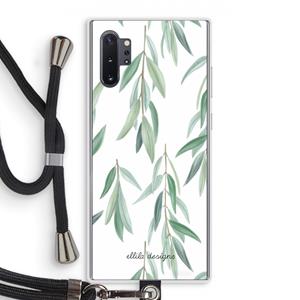 CaseCompany Branch up your life: Samsung Galaxy Note 10 Plus Transparant Hoesje met koord
