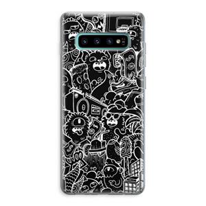 CaseCompany Vexx Black City : Samsung Galaxy S10 Plus Transparant Hoesje