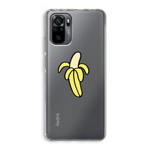 CaseCompany Banana: Xiaomi Redmi Note 10 Pro Transparant Hoesje