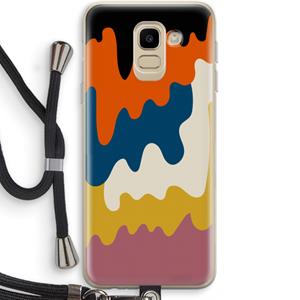 CaseCompany Baar A: Samsung Galaxy J6 (2018) Transparant Hoesje met koord