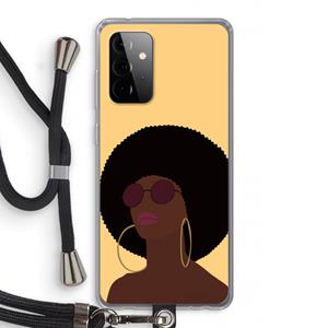 CaseCompany Golden hour: Samsung Galaxy A72 5G Transparant Hoesje met koord