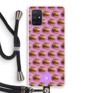 CaseCompany Giants: Samsung Galaxy A71 Transparant Hoesje met koord