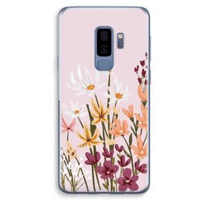 CaseCompany Painted wildflowers: Samsung Galaxy S9 Plus Transparant Hoesje