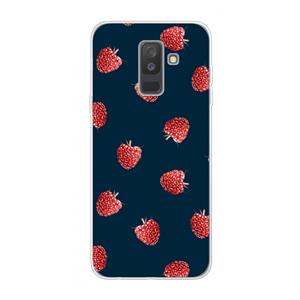 CaseCompany Framboosjes: Samsung Galaxy A6 Plus (2018) Transparant Hoesje