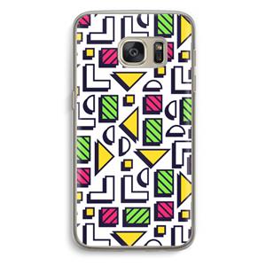 CaseCompany 8-bit N°4: Samsung Galaxy S7 Transparant Hoesje