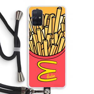 CaseCompany McElodie: Samsung Galaxy A71 Transparant Hoesje met koord