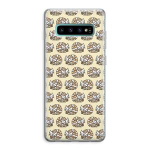 CaseCompany Slapende poes: Samsung Galaxy S10 Plus Transparant Hoesje