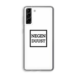 CaseCompany Negenduust vierkant: Samsung Galaxy S21 Plus Transparant Hoesje