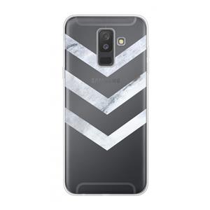 CaseCompany Marmeren pijlen: Samsung Galaxy A6 Plus (2018) Transparant Hoesje